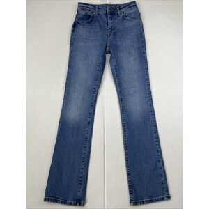 Tecovas Women's High Rise Straight Jeans Size 25 Blue Western Cowgirl Denim